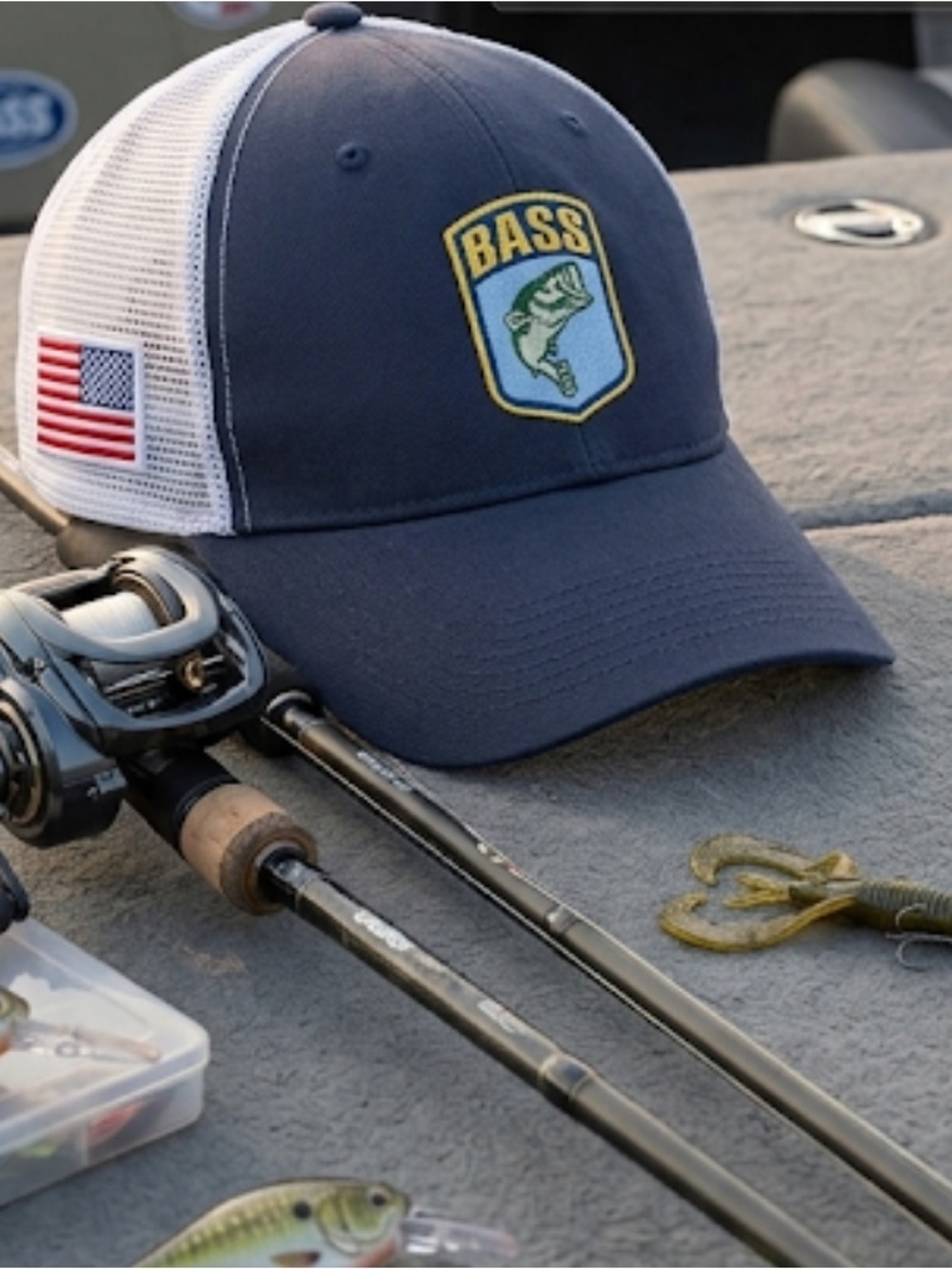 BASS Org Membership BASS Fishing USA Outdoor Fishing Sports Boat Mesh Back Hat